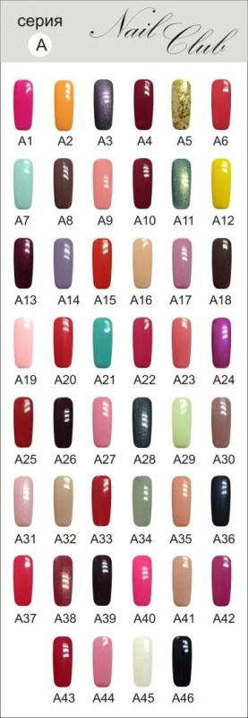 Лот: 4000259. Фото: 1. Гель лак NAIL CLUB набор 48 цветов... Лак для ногтей