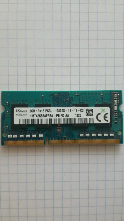 Лот: 11544690. Фото: 1. DDR3L низковольтная. 2Gb 1600Мгц... Оперативная память