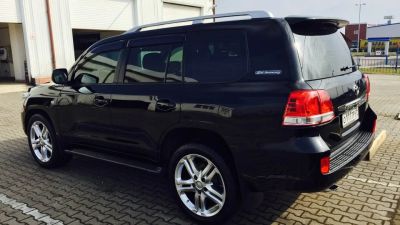 Лот: 13942079. Фото: 1. рейлинги черные land cruiser 200... Багажники, боксы, фаркопы