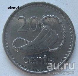 Лот: 18208711. Фото: 1. Фиджи 20 центов 2009 (14). Австралия и Океания