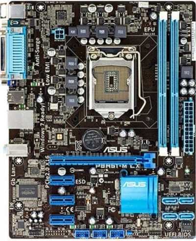 Лот: 9909424. Фото: 1. Мат плата asus p8h61-m lx rev2... Материнские платы