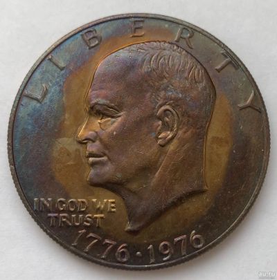 Лот: 17067210. Фото: 1. Монета 1 доллар США 1976 год. Америка