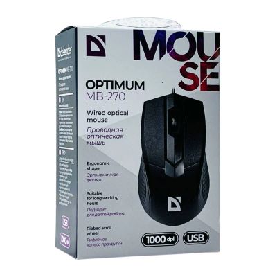 Лот: 25800282. Фото: 1. МЫШЬ ПРОВОДНАЯ DEFENDER OPTIMUM... Клавиатуры и мыши