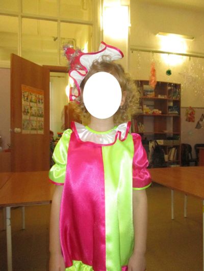 Лот: 8607845. Фото: 1. новогодний костюм детский Клоунесса. Детские карнавальные, праздничные костюмы