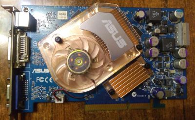 Лот: 18417734. Фото: 1. Видеокарта ASUS GeForce 6600 GT... Видеокарты