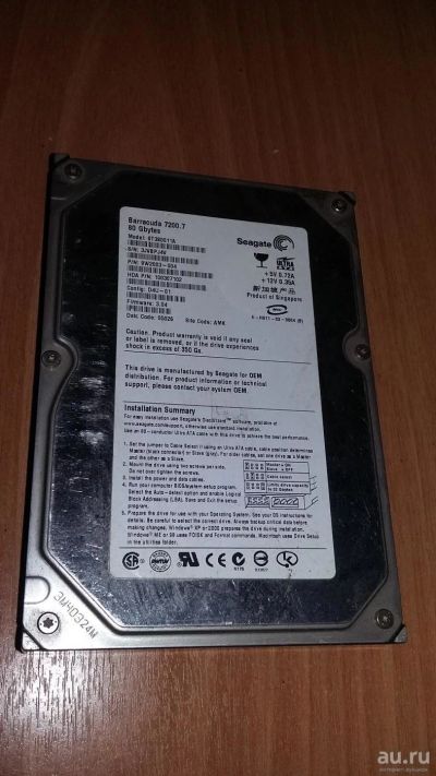 Лот: 9497004. Фото: 1. HDD 80 Gb. Жёсткие диски (HDD)