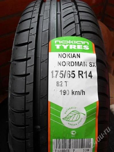 Лот: 798794. Фото: 1. 175/65R14 82 T Nokian Nordman... Шины
