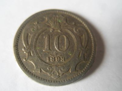 Лот: 5392859. Фото: 1. Австрия 10 геллеров 1893. Германия и Австрия