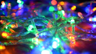 Лот: 4837245. Фото: 1. 240 LED гирлянда-нить (светодиодная... Гирлянды, шарики, новогодние аксессуары