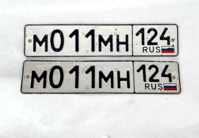 Лот: 21169696. Фото: 1. Госномер М011МН124. Госномера