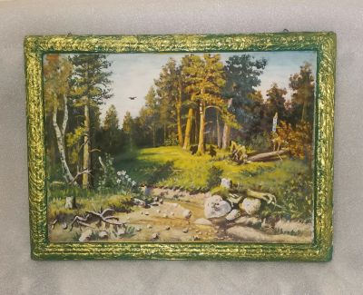 Лот: 25429815. Фото: 1. Картина: Сосновый бор. Картины, рисунки
