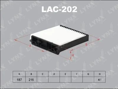 Лот: 13357178. Фото: 1. Lynx LAC-202 Салонный фильтр. Расходные материалы