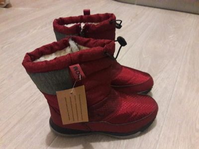 Лот: 14957597. Фото: 1. Дутики Nike бордовые, р-р 37. Ботинки, полуботинки