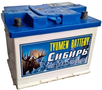 Лот: 10861891. Фото: 1. Аккумулятор Тюмень 62.1 6СТ-62... Аккумуляторы