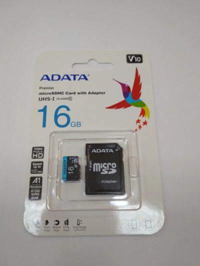 Лот: 15207072. Фото: 1. Карта памяти Micro SDHC 16Gb A-Data... Карты памяти
