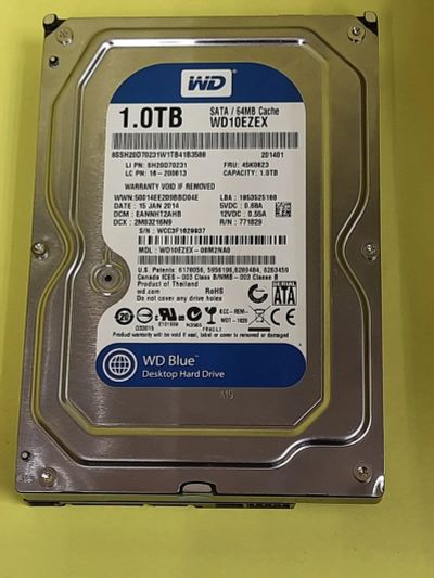 Лот: 17835667. Фото: 1. Жесткий диск WD 1Tb (WD10EZEX-08M2NA0... Жёсткие диски (HDD)