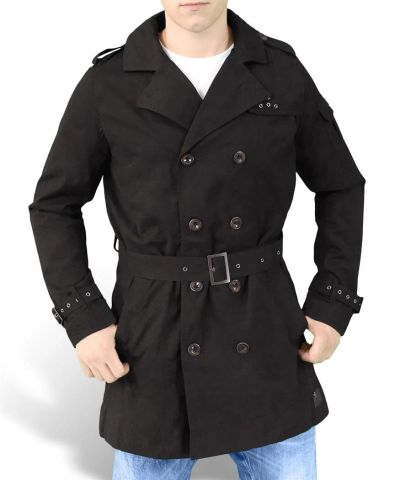 Лот: 2546085. Фото: 1. Surplus Trenchcoat чёрный. Верхняя одежда