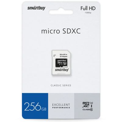 Лот: 23537612. Фото: 1. Карта памяти microSDXC SmartBuy... Карты памяти