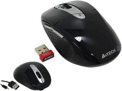Лот: 4456272. Фото: 1. Мышь A4-Tech G11-570HX-1 (чёрный... Клавиатуры и мыши