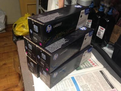 Лот: 7879741. Фото: 1. Картридж HP CB540A для LaserJet... Картриджи, расходные материалы