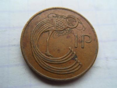 Лот: 8376543. Фото: 1. Ирландия 1 пенни 1971. Европа