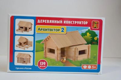 Лот: 6845033. Фото: 1. Деревянный конструктор Архитектор-2. Конструкторы