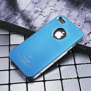 Лот: 2751055. Фото: 1. Чехол для iphone 4s голубой. Чехлы, бамперы