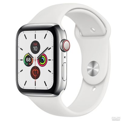 Лот: 14918966. Фото: 1. Apple Watch Series 5 40mm Silver... Смарт-часы, фитнес-браслеты, аксессуары