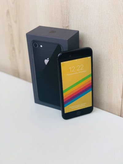Лот: 12461430. Фото: 1. iPhone 8 64 GB Black Ростест на... Смартфоны