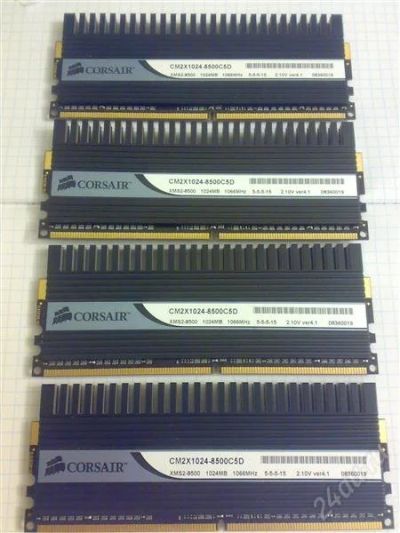 Лот: 1690758. Фото: 1. Corsair Dominator CM2X1024-8500C5D... Оперативная память