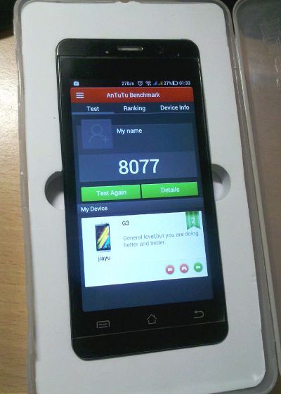 Лот: 1572826. Фото: 1. коммуникатор Jiayu G3. 2-х ядерный... Смартфоны