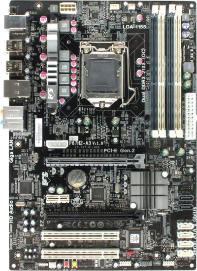Лот: 15438979. Фото: 1. Хорошая основа под LGA 1155: ECS... Материнские платы