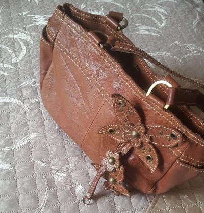Лот: 19046402. Фото: 1. Новая кожаная сумка Mango accessories... Сумки