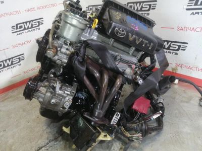 Лот: 18279042. Фото: 1. Двигатель Toyota Vitz SCP11 1SZ-FE... Двигатель и элементы двигателя