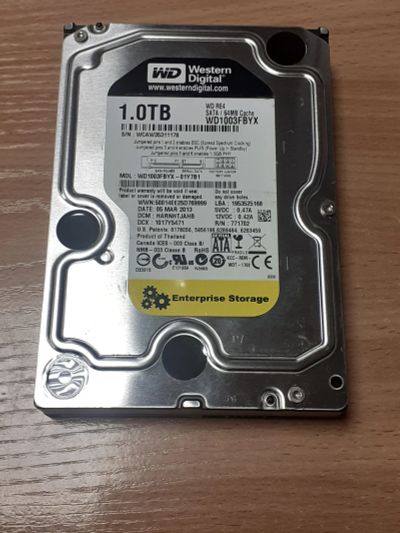 Лот: 21727939. Фото: 1. HDD 1TB WD (жесткий диск SATA... Жёсткие диски