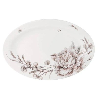 Лот: 25301779. Фото: 1. Блюдо овальное Lefard White Flower. Предметы сервировки
