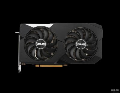 Лот: 17991590. Фото: 1. Asus dual radeon RX 6600 XT oc... Видеокарты