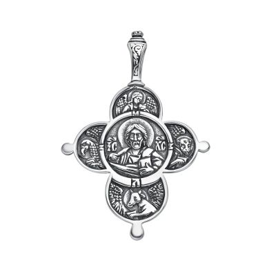 Лот: 23844969. Фото: 1. Серебряная подвеска Икона с чернением. Другое (ювелирные изделия, бижутерия, часы)