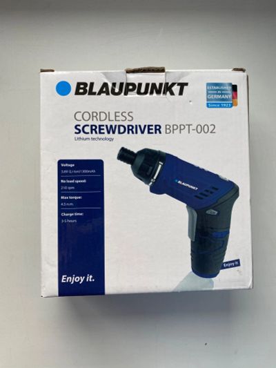 Лот: 15558852. Фото: 1. Шуруповёрт Blaupunkt bppt 002. Электроинструмент