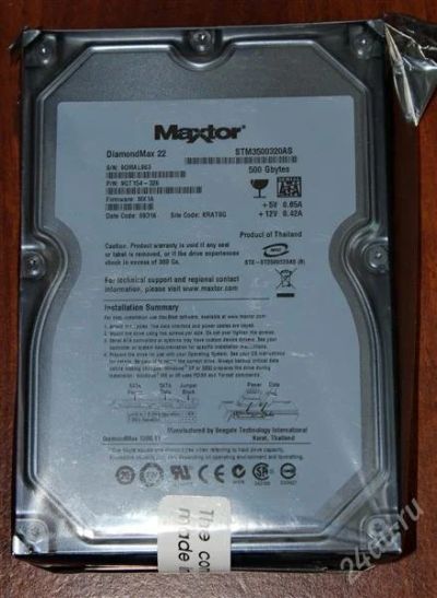Лот: 1556337. Фото: 1. Новый жесткий диск Maxtor DiamondMax... Жёсткие диски (HDD)