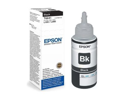 Лот: 18414920. Фото: 1. Контейнер EPSON T6641 с черными... Картриджи, расходные материалы