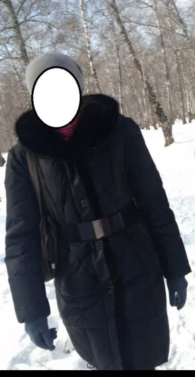 Лот: 6291325. Фото: 1. Пуховик черный 300 руб. Верхняя одежда