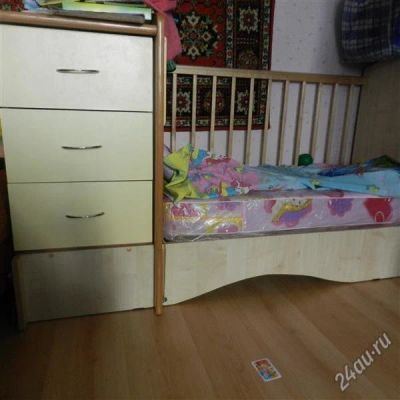 Лот: 2830349. Фото: 1. кроватка-трансформер. Детские кровати и кроватки