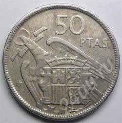 Лот: 359869. Фото: 1. Испания. 50 песет 1957г. Большая... Европа