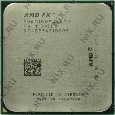 Лот: 10995458. Фото: 1. Процессор AMD FX 6100 с дефектом. Процессоры