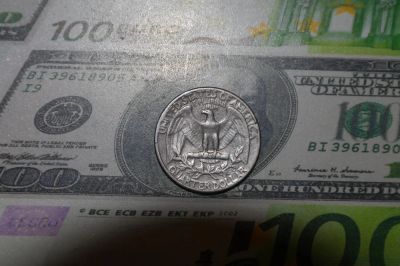 Лот: 4853696. Фото: 1. США. 25 цент (квотер) 1967г. Америка