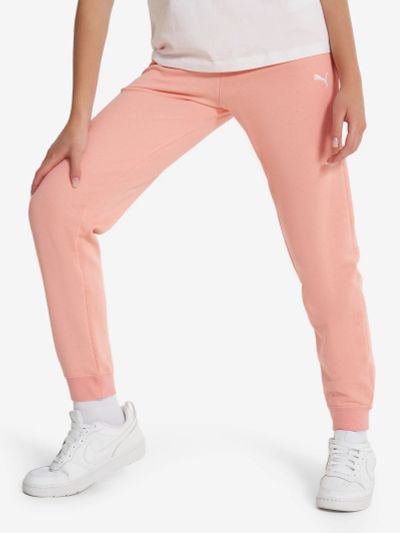 Лот: 24876141. Фото: 1. Брюки для девочек PUMA, Розовый. Спортивные брюки, штаны