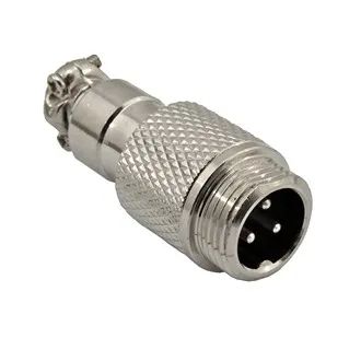 Лот: 20586498. Фото: 1. Разъем GX12 3pin, вилка на кабель. Разъёмы