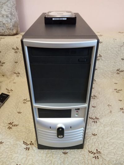 Лот: 13201622. Фото: 1. Корпус + HDD Sata 80 Gb + DvD-RW. Корпуса, блоки питания