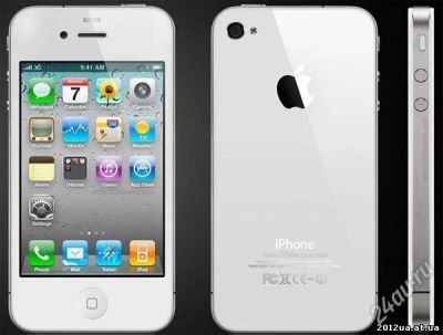Лот: 2683667. Фото: 1. Apple iPhone 4 16gb (Белый) Работает... Смартфоны